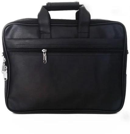 Leerooy Rexine Laptop Bags, Pattern : Plain