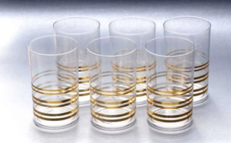 NVB Unbreakable Plastic Glass Set, for Drinking Use, Capacity : 300ml