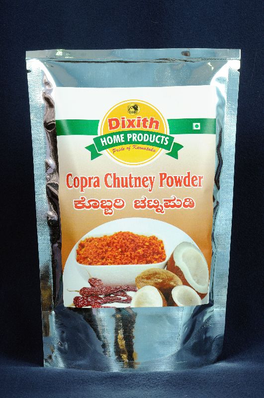 Dixith Copra chutney powder, for Snacks, Feature : Hygienic, Longer Shelf Life, Tasty Delicious
