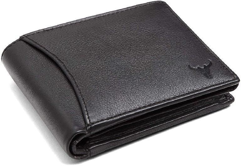 Plain Mens Black Leather Wallet, Technics : Machine Made