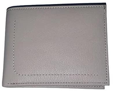 Mens Grey Leather Wallet
