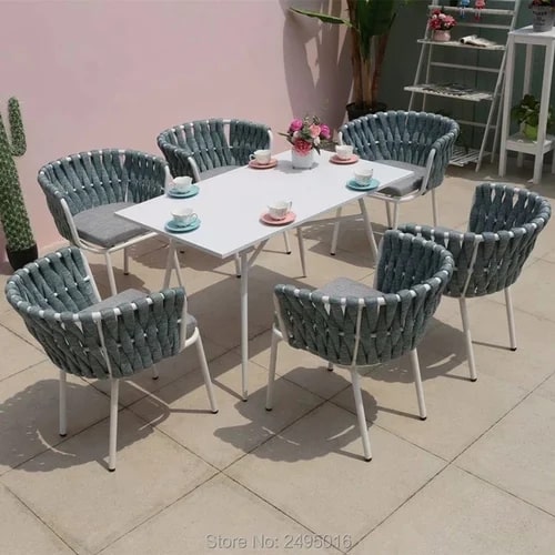 Braided Dining Table Set