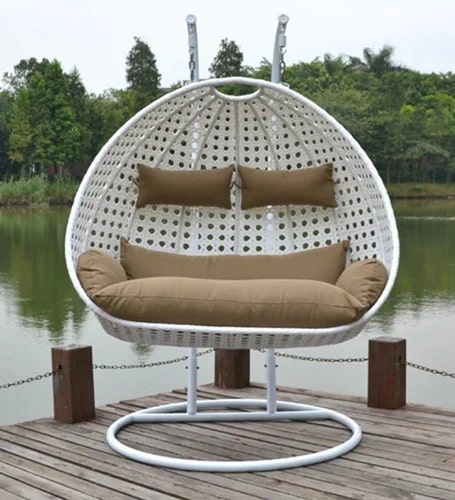 Double Seater Basket Hanging Swing, Size : Standard
