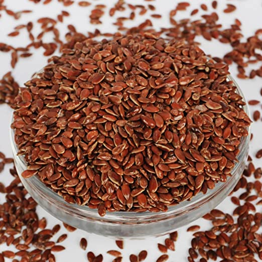 Roasted Alsi Seeds, Color : Brown