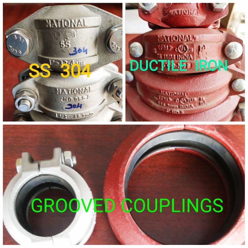 Ductile iron grooved coupling Style 5  1 1/2&amp;quot;