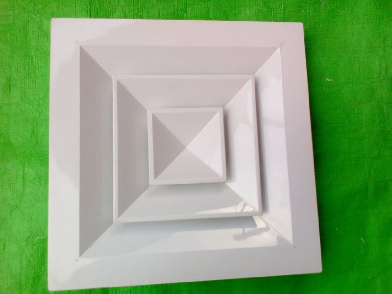 Square Ceiling Diffuser, for Home, Hotel, Feature : Dust Free, Fine Finishing