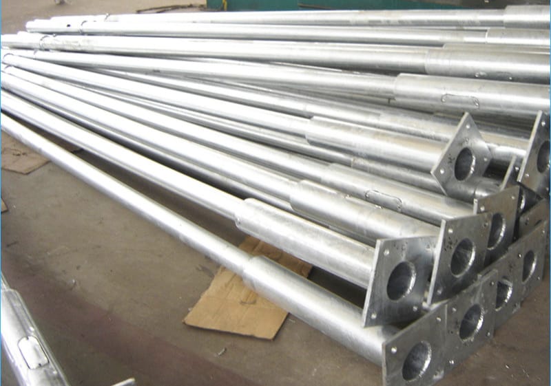 Hot dip galvanized tubular pole, Certification : ISO 9001:2008