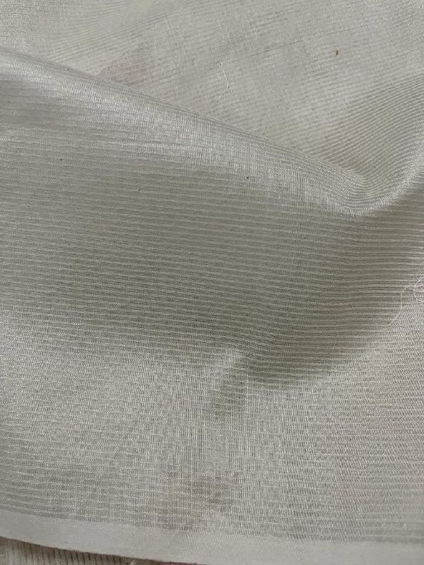 Chanderi Silk Pin Stripe Fabric, for Garments, Width : 40 Inch