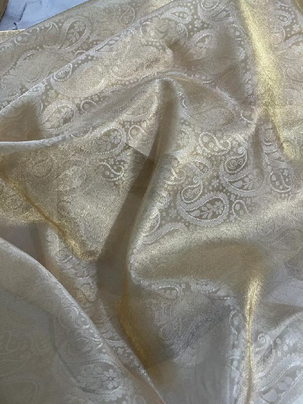Tissue Silk Jamawar Tanchoi Fabric