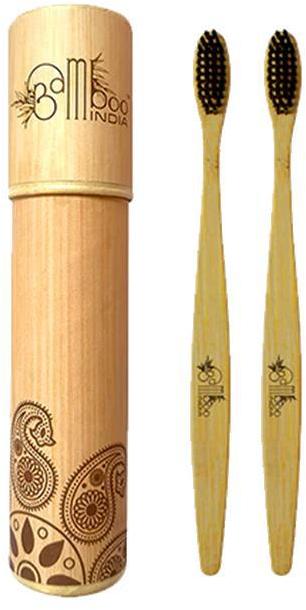 Bamboo Charcoal Toothbrush - Pack of 2