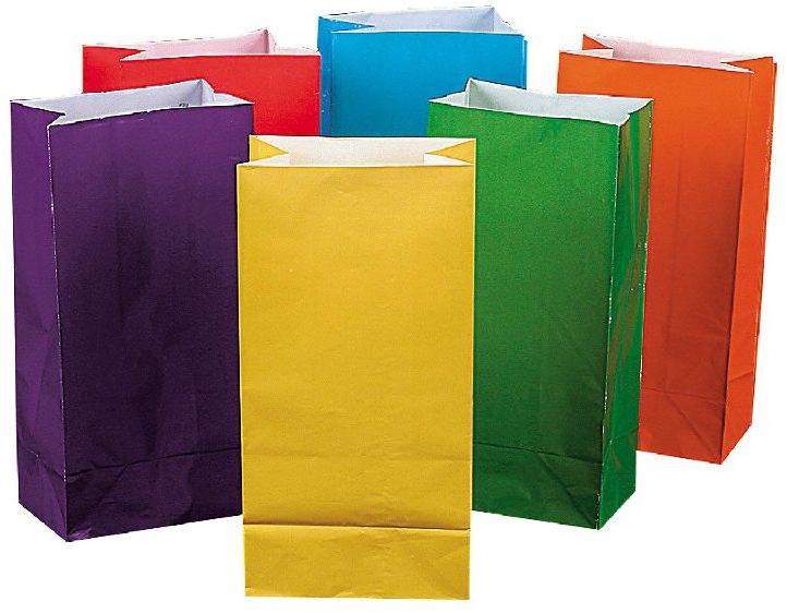 Colored Paper Bags