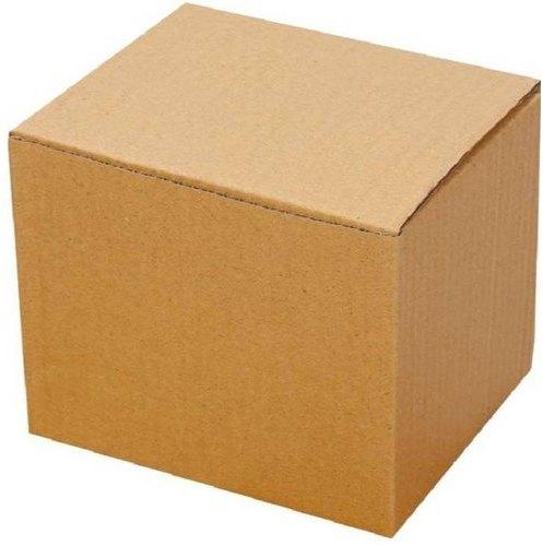 Polished Plain Square Corrugated Box, Color : Brown