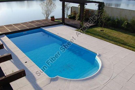 Blue Plain Frp Swimming Pool, Capacity : 10000-20000l