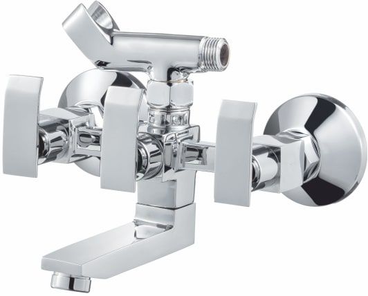 Wall Mixer With Crutch For Arrangement Of Telephone Shower