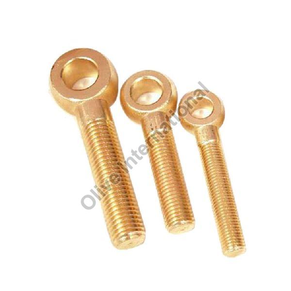 Round Polished Brass Eye Bolts, for Industrial, Size : Standard