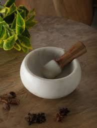 Marble Mortar and Pestle