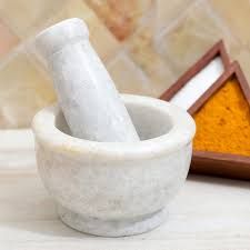 Marble Mortar and Pestle Set