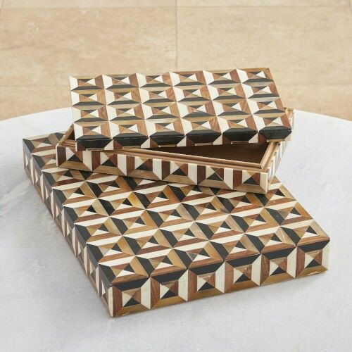 Resin MDF Square Jewellery Box, Size : Standard