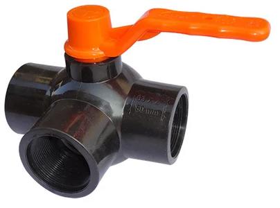 Plain 3 Way Ball Valve, for Water Fitting