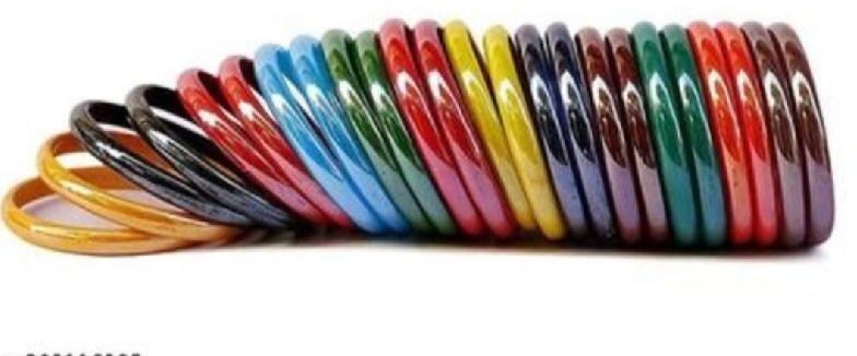 Multicolour glass bangals, Color : Multicolor