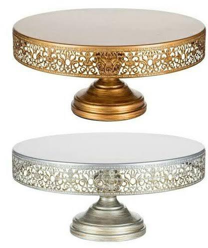 Round Polished iron cake stand, for Restaurant, Hotel, Size : Multisize