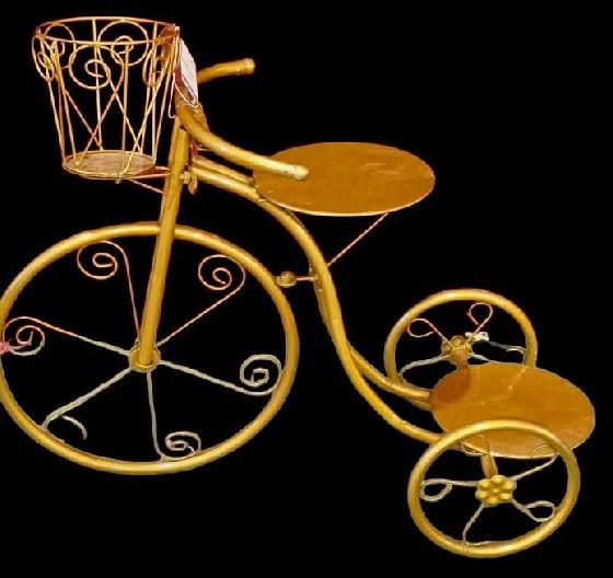 Decorative Golden Color cycle flower/cake stand, for Decoration, Feature : best quality