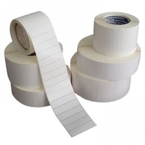Apurva Labels Paper Plain Die Cut Sticker, Color : White
