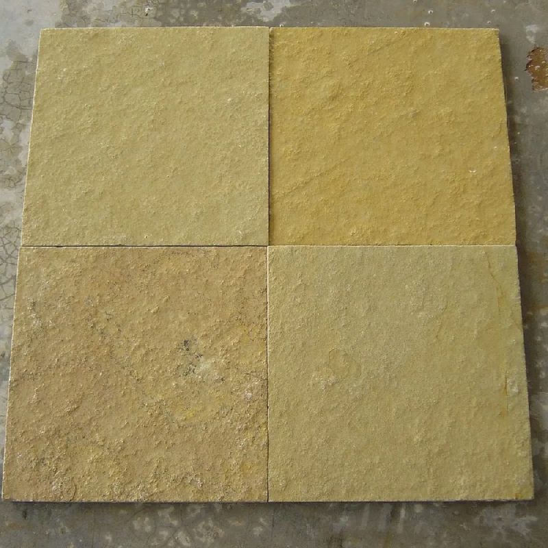 Plain Yellow Tandur Tappa Stone, Size : 2 *4 inch, 2*3 inch, 2*2 inch, 2*3.5 inch, 2 *5 inch