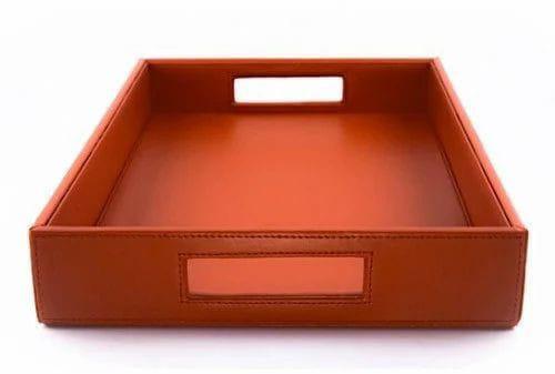 Leather Tray, for HOTELS, Feature : Durable, Eco-Friendly, Good Quality, Great Strength, Nice Design