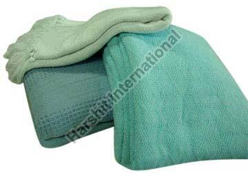 Plain Wool Cotton Thermal Blankets, For Double Bed, Size : 4x6feet, 7x6feet