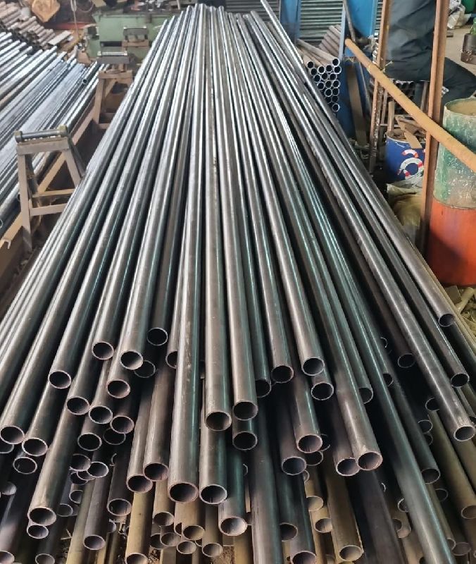 Black Round Polished ms pipes, for Construction, Length : 1000-2000mm