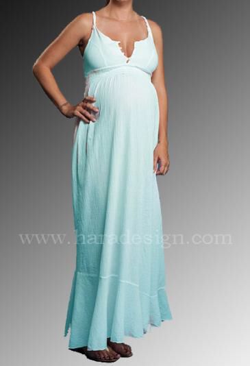 Strap Sleeves Full Length Maternity Gown, Feature : Anti-Wrinkle, Washable