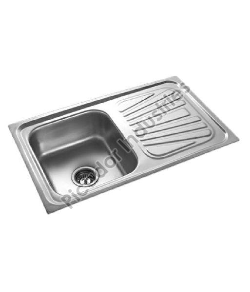 Square Polished Stainless Steel Kitchen Sink, for Home, Hotel, Restaurant