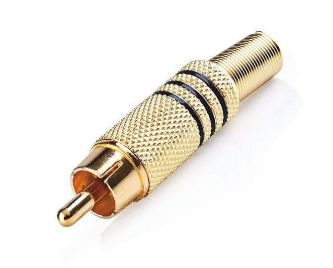 RCA Straight Male Connector