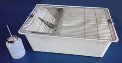 Polycarbonate Polypropylene Animal Cage, Grill Material : Stainless Steel