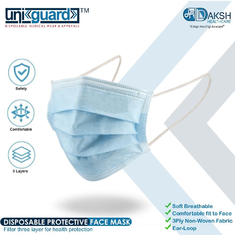 Uni Gaurd 3 Ply Face Mask