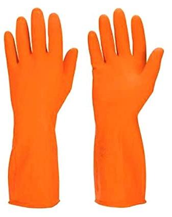 Rubber Hand Gloves, for Industrial, Pattern : Plain