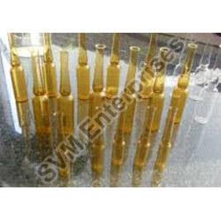 Amber Glass Ampoule, for Liquid Storage, Feature : Fine Quality, Freshness Preservation