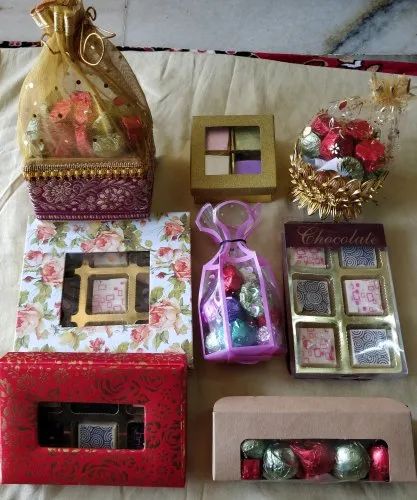 Siddhivinayak Enterprises Dark Chocolate gift box, Color : Brown