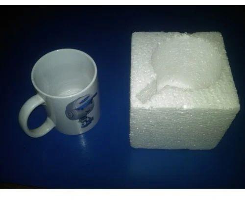 Siddhivinayak Enterprises Thermocol Cup Packaging Box, Color : White