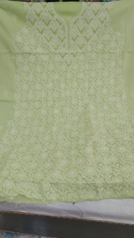Cotton Chikankari Kurti Fabric