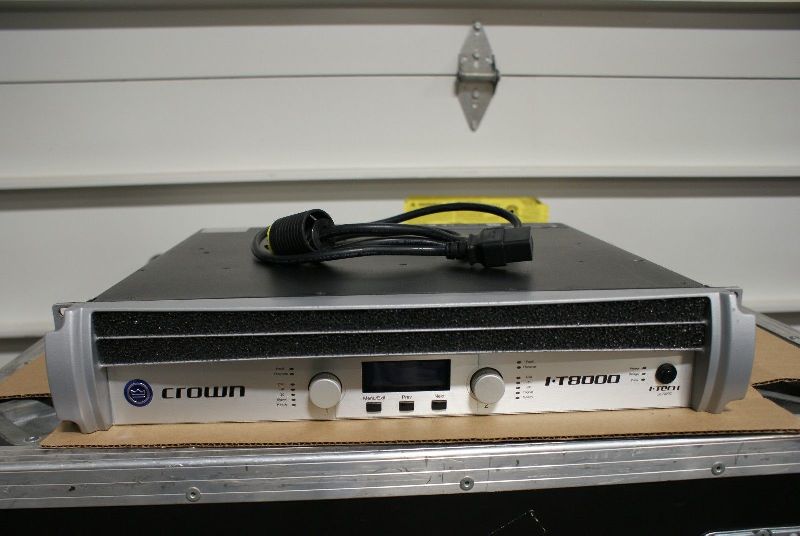 crown i-tech 8000 power amplifier