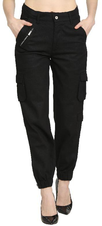 Plain cargo pants, Fit Type : Regular Fit