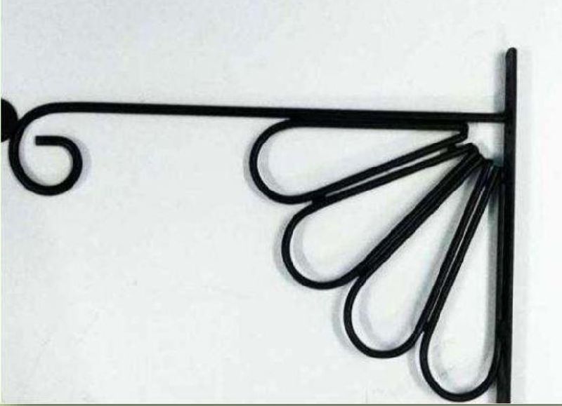 1199 Iron Wall Hanging, Color : Black