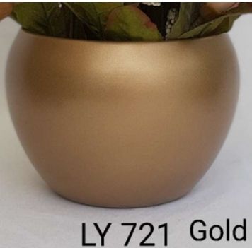 LY 721 Gold Metal Planter, Specialities : Waterproof, Easy To Placed, Attractive Pattern