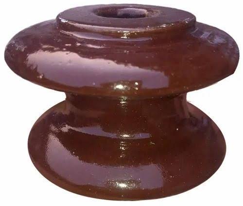 Brown Round Ceramic shackle insulator