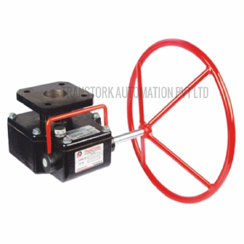 Manual Override Valve Gearbox, Type Pneumatic Actuated Transtork