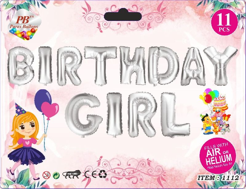 Birthday Girl Foil Balloon