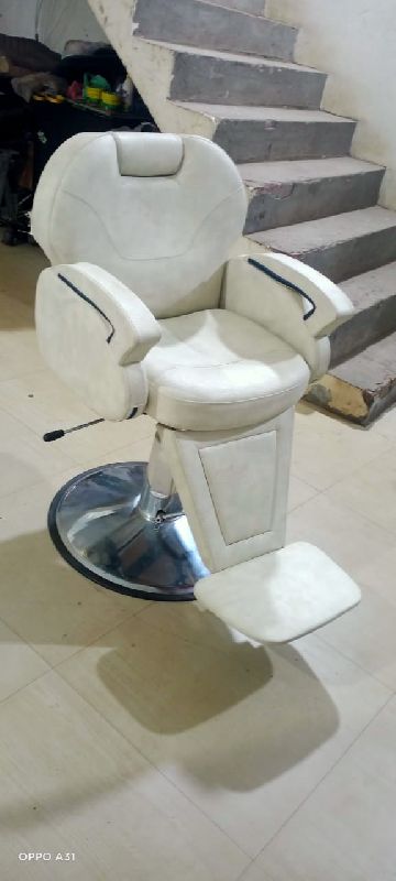 Polished Stainless Steel Barber Chair, for Salons