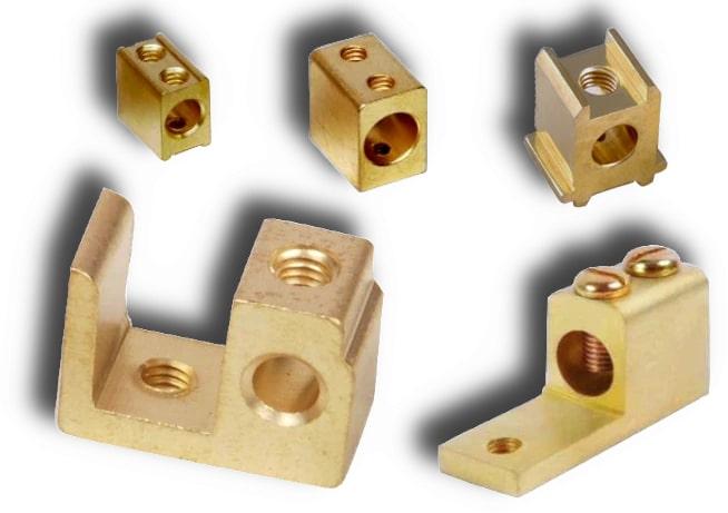 Polished Brass HRC Fuse Contacts, for Electrical Industry, Grade : ASTM, DIN